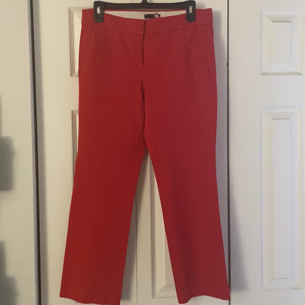 JCrew Trousers Tomatoe Red Like New